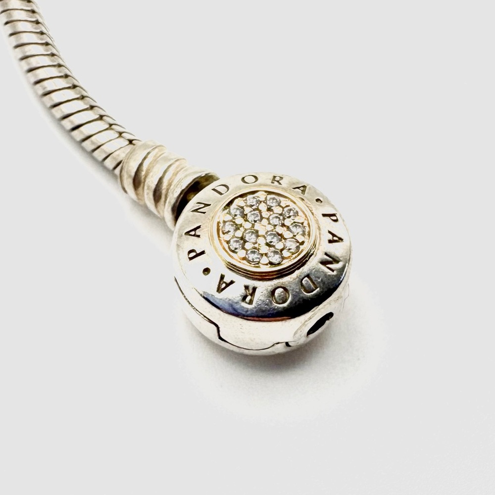 Pandora Sterling Silver Bracelet with 585 Gold Accents - Picture 3 of 7